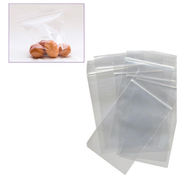 Sacchetto con Chiusura a Zip Viva - 25x35 cm - 3110 (Trasparente Conf. 100)