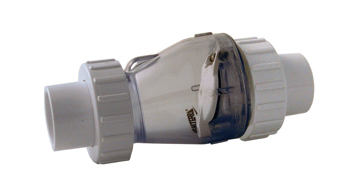 Valterra, Valvola di ritegno, trasparente, 63 mm con molla (H8Q)