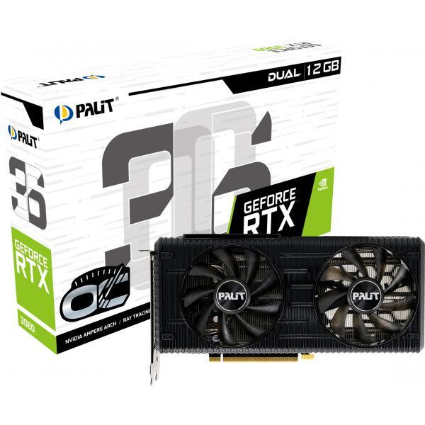 Palit NE63060T19K9-190AD scheda video NVIDIA GeForce RTX 3060 12 GB GDDR6 (PALIT