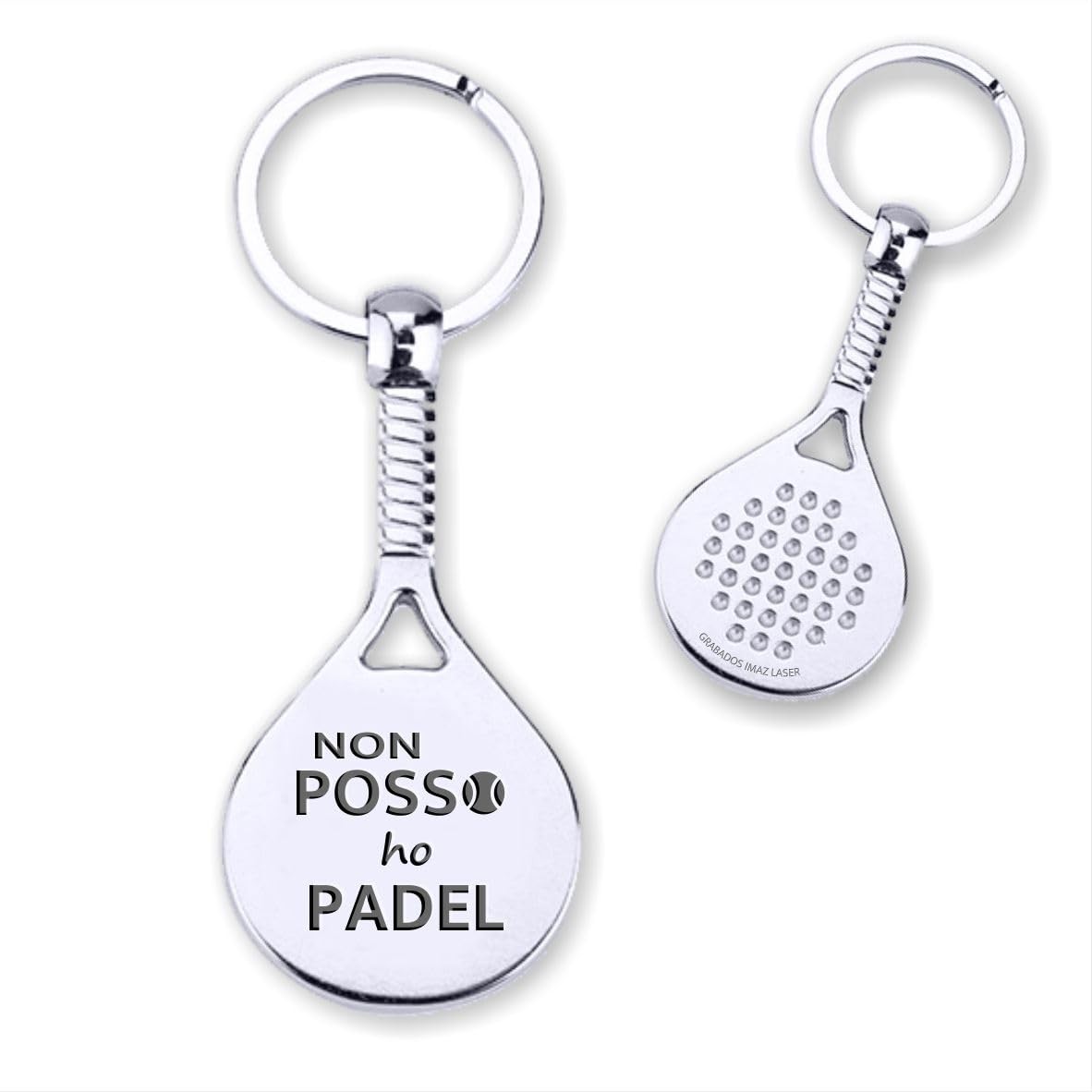 Pala Padel Portachiavi - Portachiavi - Non Posso, Ho Padel - Portachiavi (N5P)
