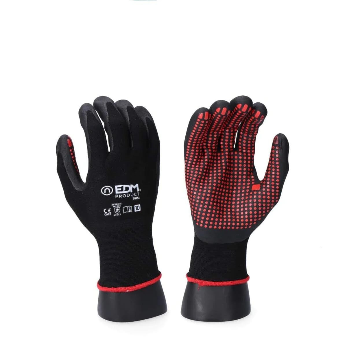 GUANTE INDUSTRIA METALÚRGICA NYLON/LYCRA RECUBIERTO DE NITRILO TALLA 10 (K7J)