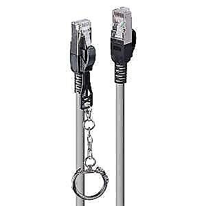 Lindy 47600 Cavo di Rete Cat.6A S/FTP LSZH Grigio, 0.3m