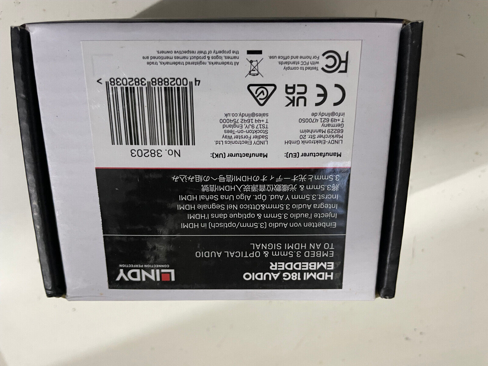 Lindy  HDMI 18G Audio Embedder