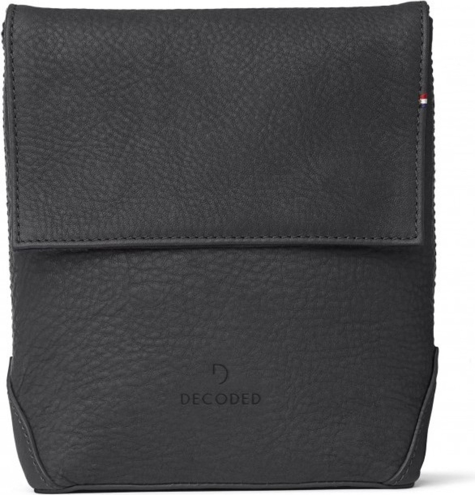 DECODED Sacca da viaggio in vera pelle per cuffie - Nero TRAVEL POUCH