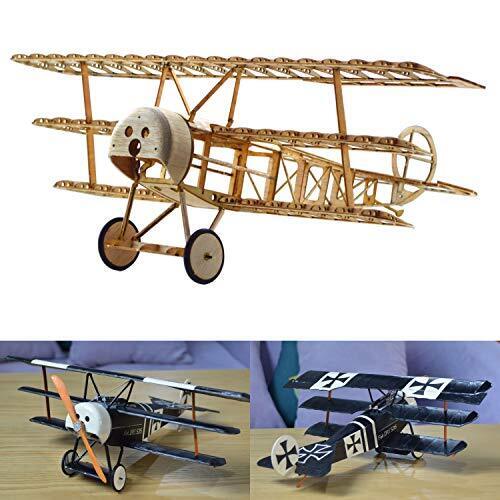 Fokker DR.I Slow Flyer Kit Costruzione Aereo, Modellino Aereo Legno, (r0z)