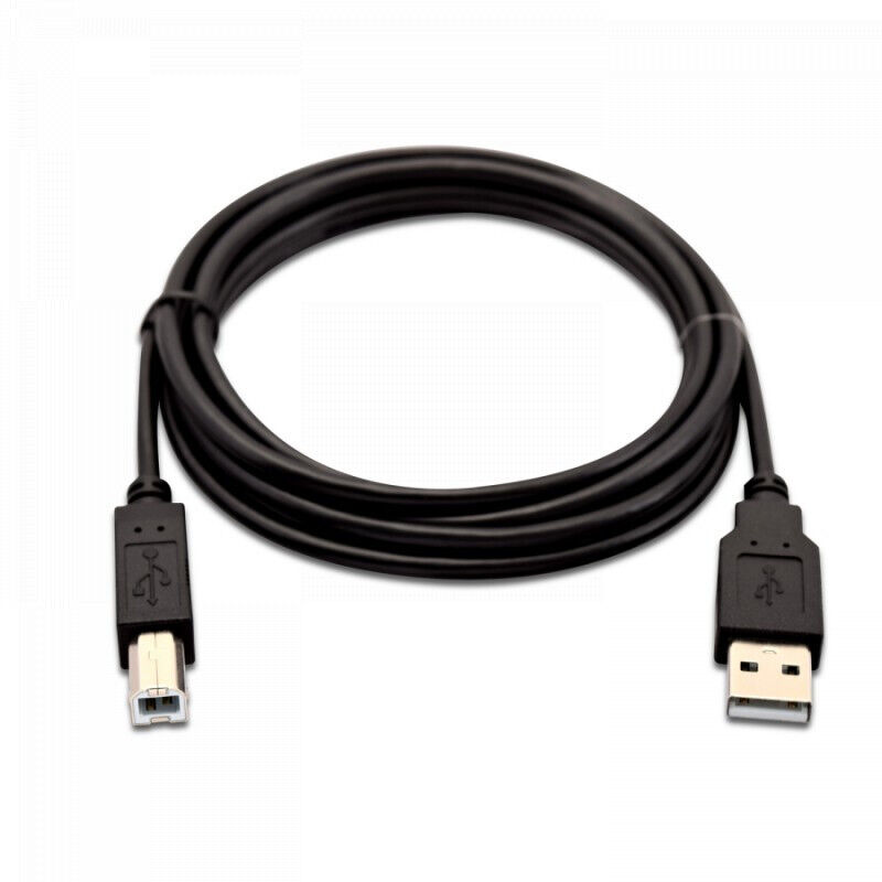 V7 Cavo stampante nero da USB-A 2.0 maschio a USB-B 2.0 maschio 2m Schermato TIN