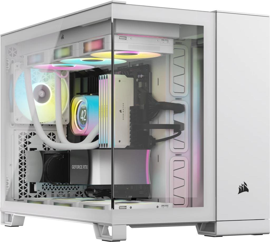 Corsair 2500X RGB Micro Tower Bianco (Corsair 2500X RGB Dual Chamber Gaming Case