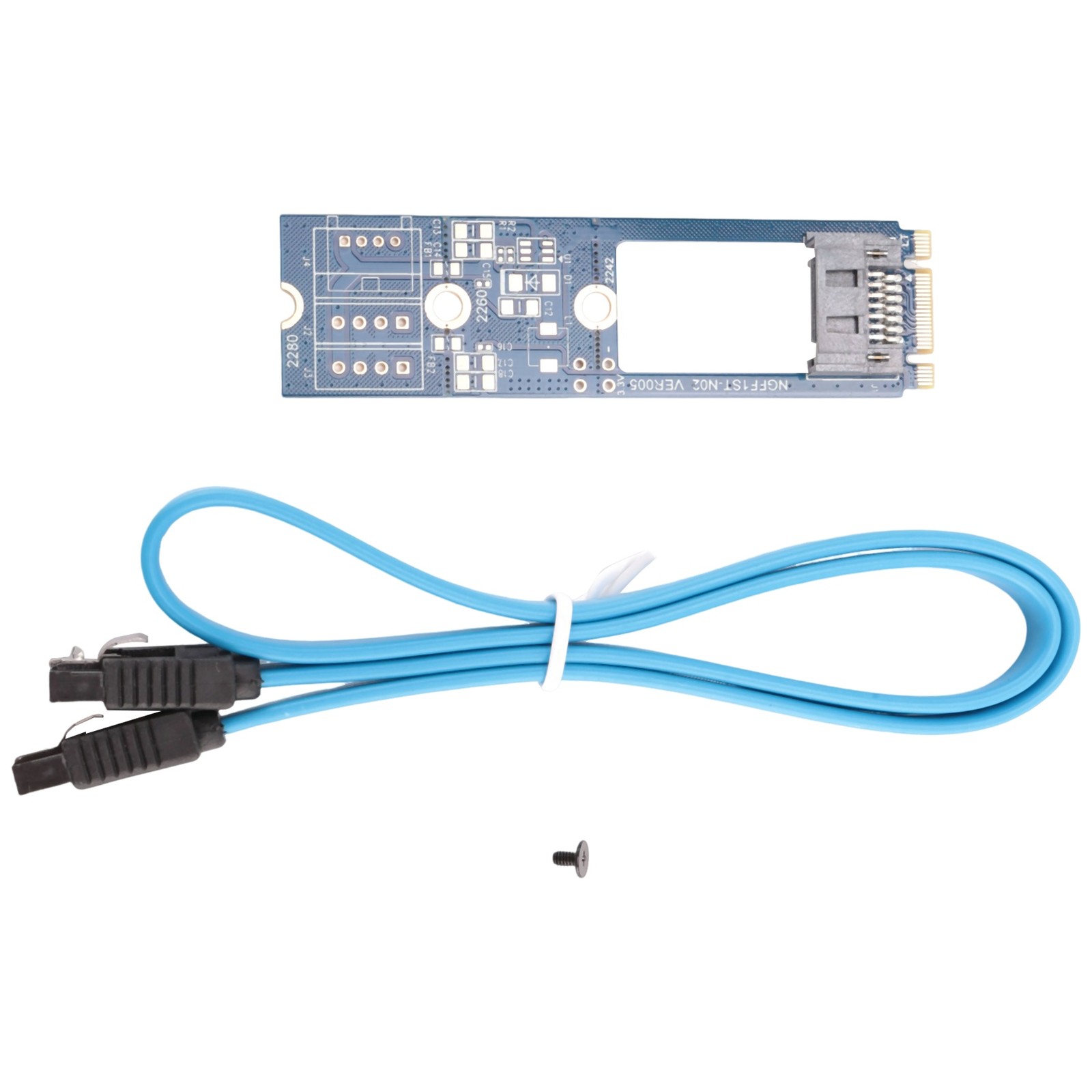 1X(M2 SATA Adapter Convert Card BM KEY M.2 NGFF SATA SSD To 7Pin Adapter Bo9343