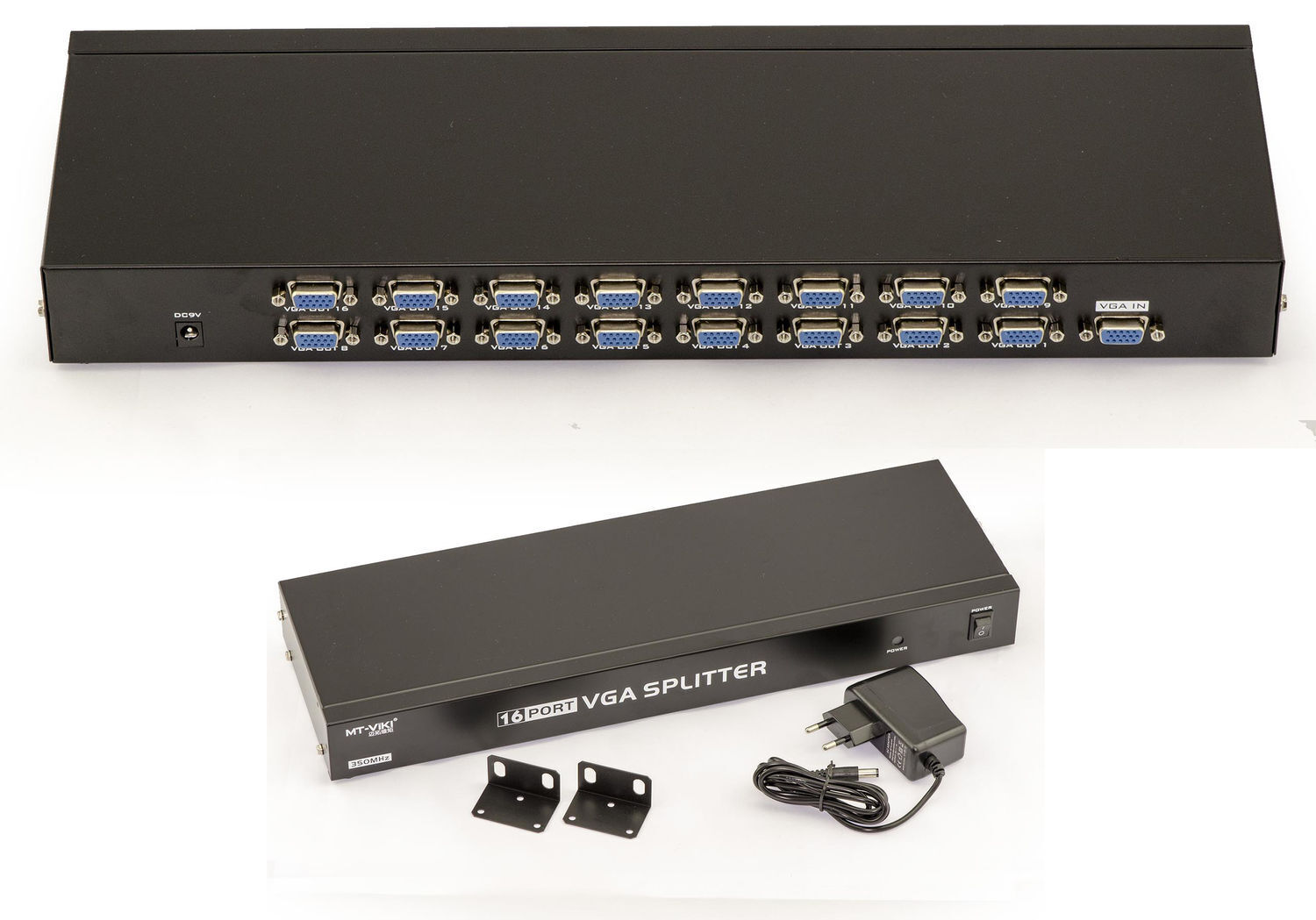 Splitter VGA 16 Porte 350MHz Duplica 16 Una Fonte VGA - Rackabile