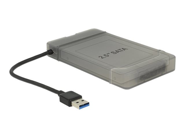 Delock 62742 USB tipo A SATA Nero Grigio 0,15 m JMS567 6 Gbit/s Converter USB