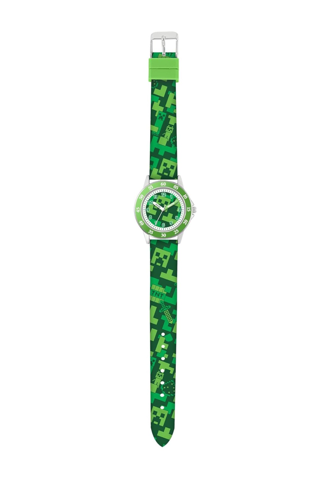 Minecraft Creeper MIN9033 - Orologio al quarzo con cinturino stampato, (z8Z)