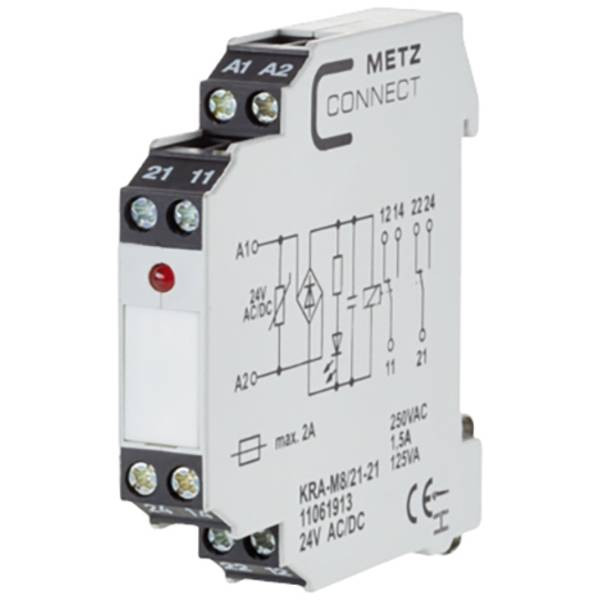 METZ CONNECT 11061913   - White - -20 - 55 °C - 24 - 24 V - 250 V - 11.2 x 60 x