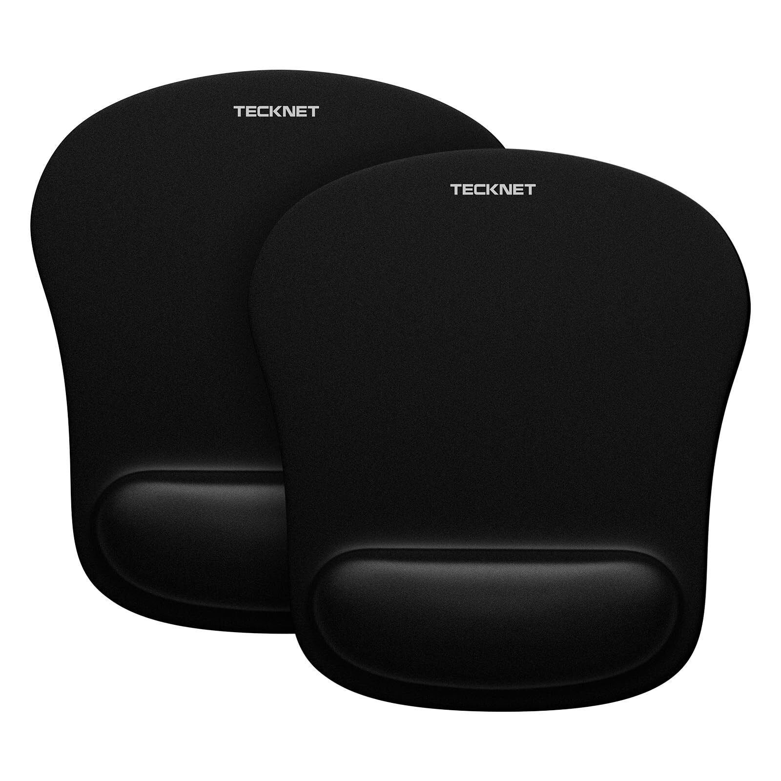 TECKNET 【2 PACKS Tappetino Mouse con Poggiapolsi, Gaming Mouse Pad Ergonomico co