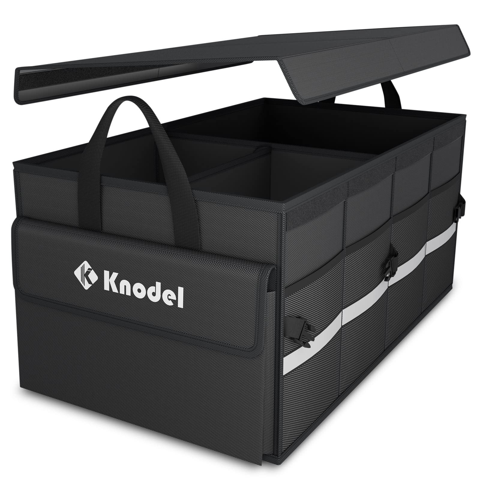 Organizer Bagagliaio Auto Knodel con Coperchio Pieghevole, Borse Grandi (S7p)