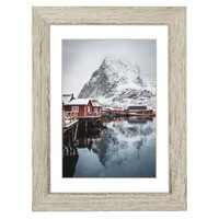 Hama Oslo Cornice per foto singola Vetro MDF Grigio Pino Tavolo Parete 00175942