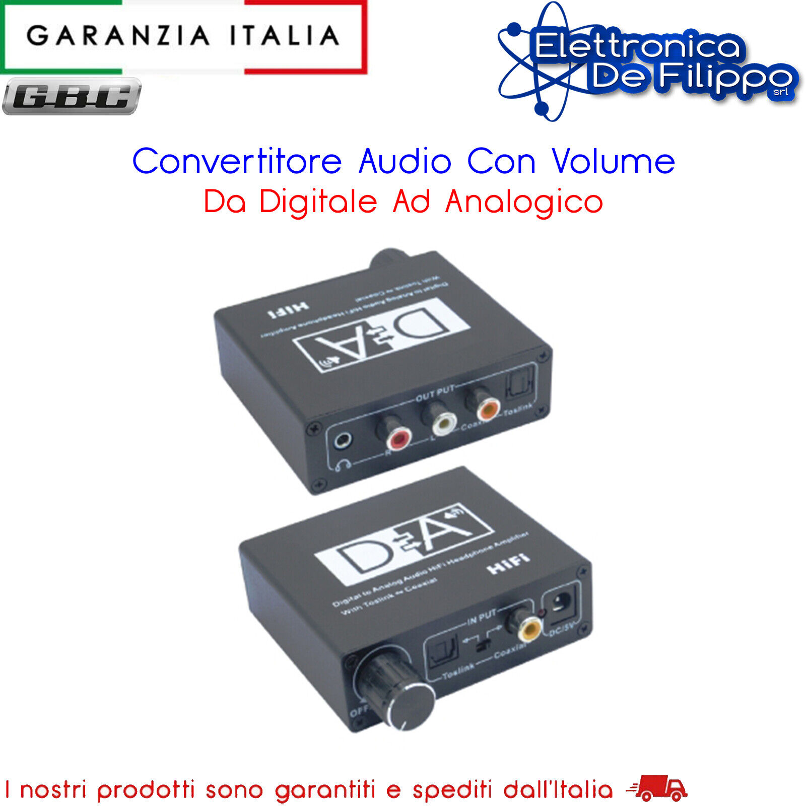 Convertitore Audio Con Volume Da Digitale Ad Analogico