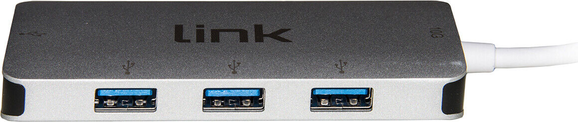 HUB USB 3.1 Type-C 4 Porte 10000 Mbit/s colore Argento Nilox LKCCH02