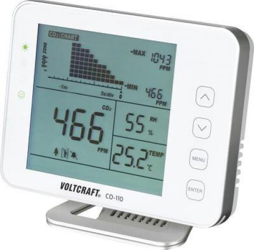 3161869 Voltcraft VOLTCRAFT CO-110 Kohlendioxid-Messgerät mit Datenloggerfunktio