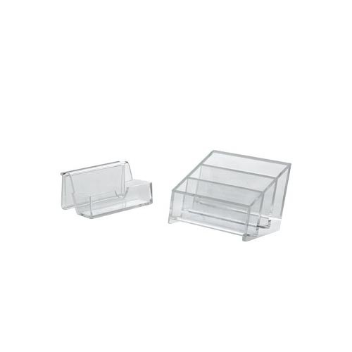 Portabiglietti da Visita Acrylic Tecnostyl - 3 Scomparti - BCH02 (Trasparente)