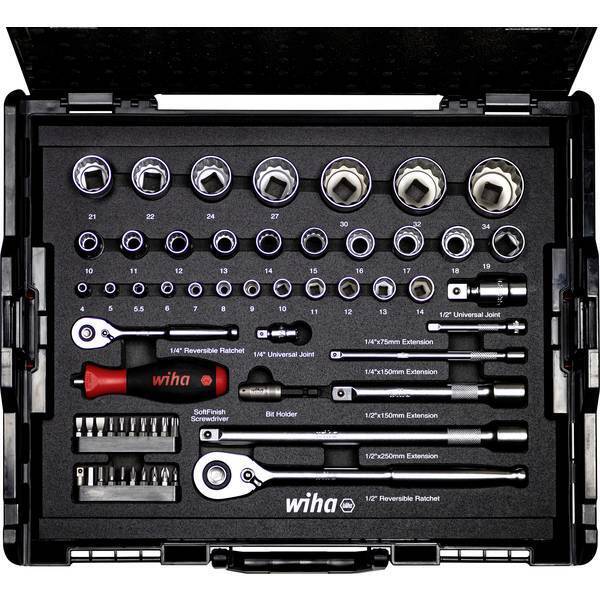 Wiha 44685   Kit inserti giravite a bussola 1/2, 1/4 395 mm