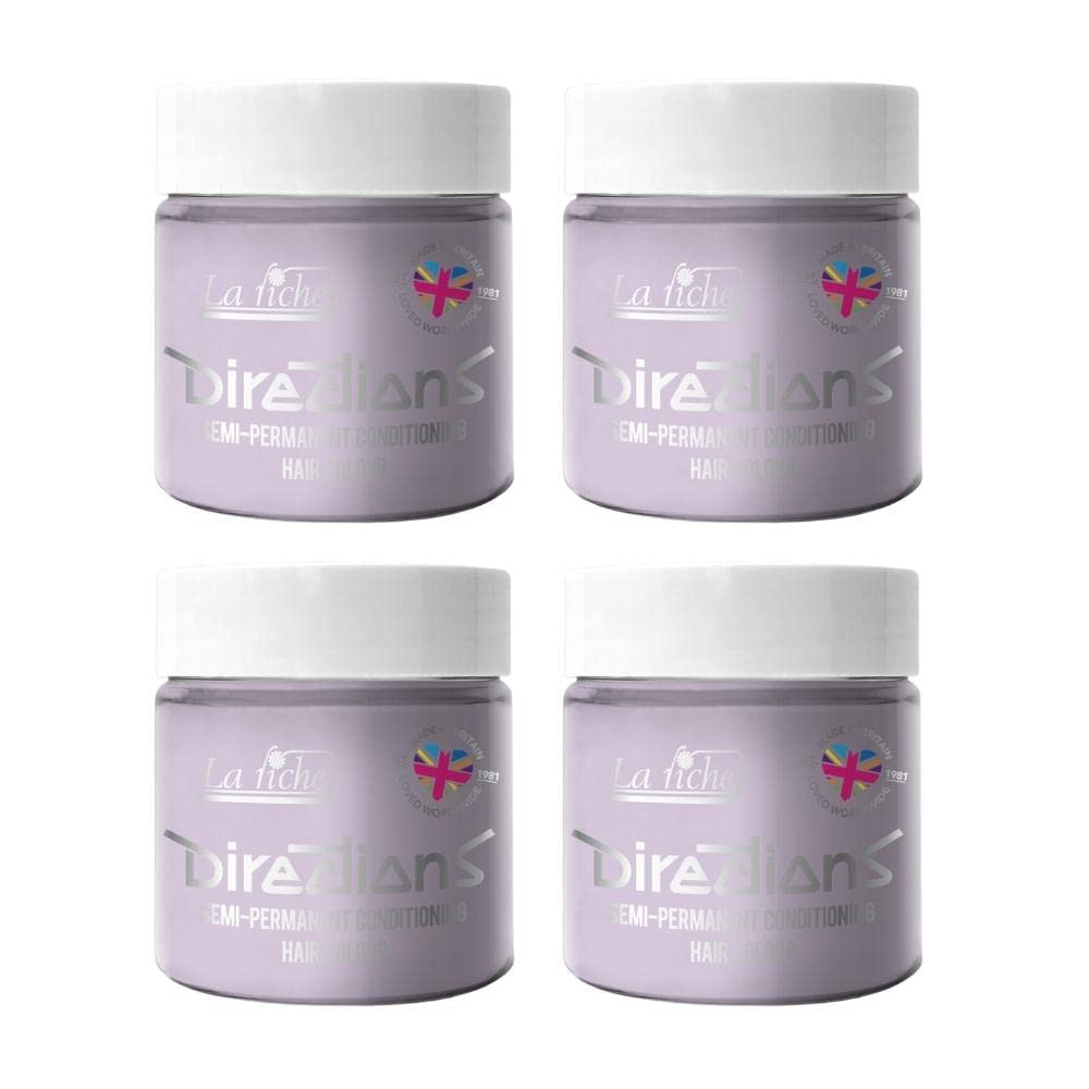 4 x La Riche Directions Semi-Permanent Hair Color 100ml Tub (White Toner) (k8A)