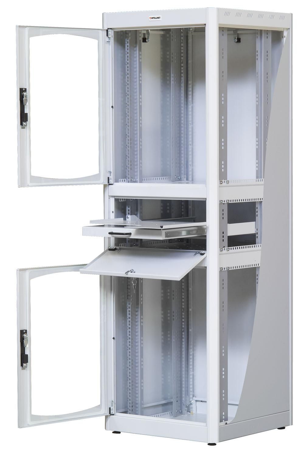 Intellinet Armadio Rack 19'' 600x600 38U con Ripiano Tastiera Grigio
