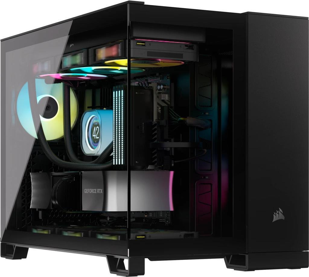 Corsair 2500X RGB Micro Tower Nero (Corsair 2500X RGB Dual Chamber Gaming Case w