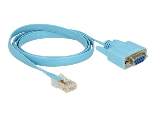 Delock 63341 Blu 1 m DB-9 Maschio Femmina 1 pz x Serial RS-232 DB9/1 x RJ45
