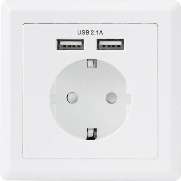 Sygonix SY-5045294   Presa da incasso Protezione per i bambini, con uscita di ri