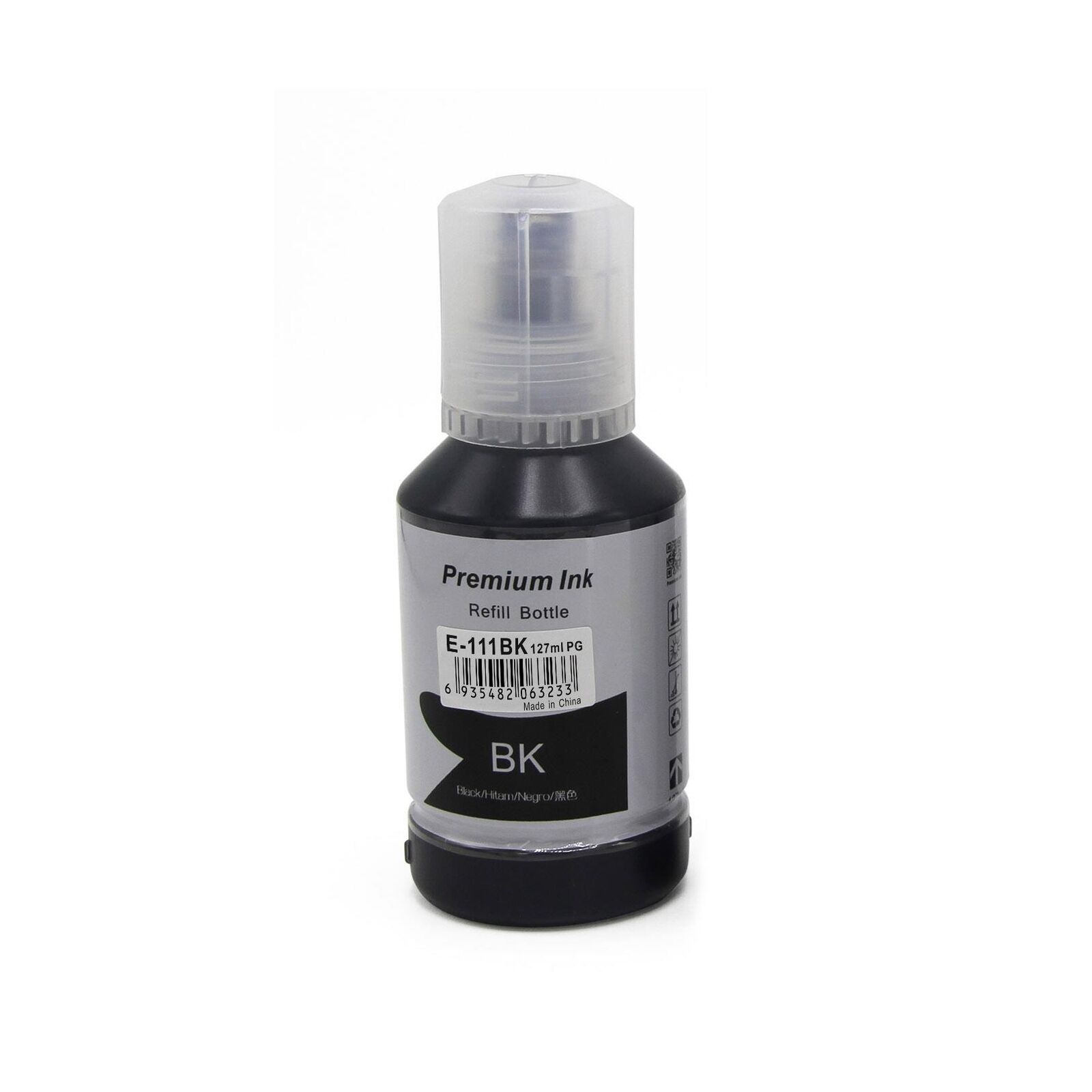 1 Bottiglia di Inchiostro Nero 127ml per Epson EcoTank ET-M1140 & ET-M3170