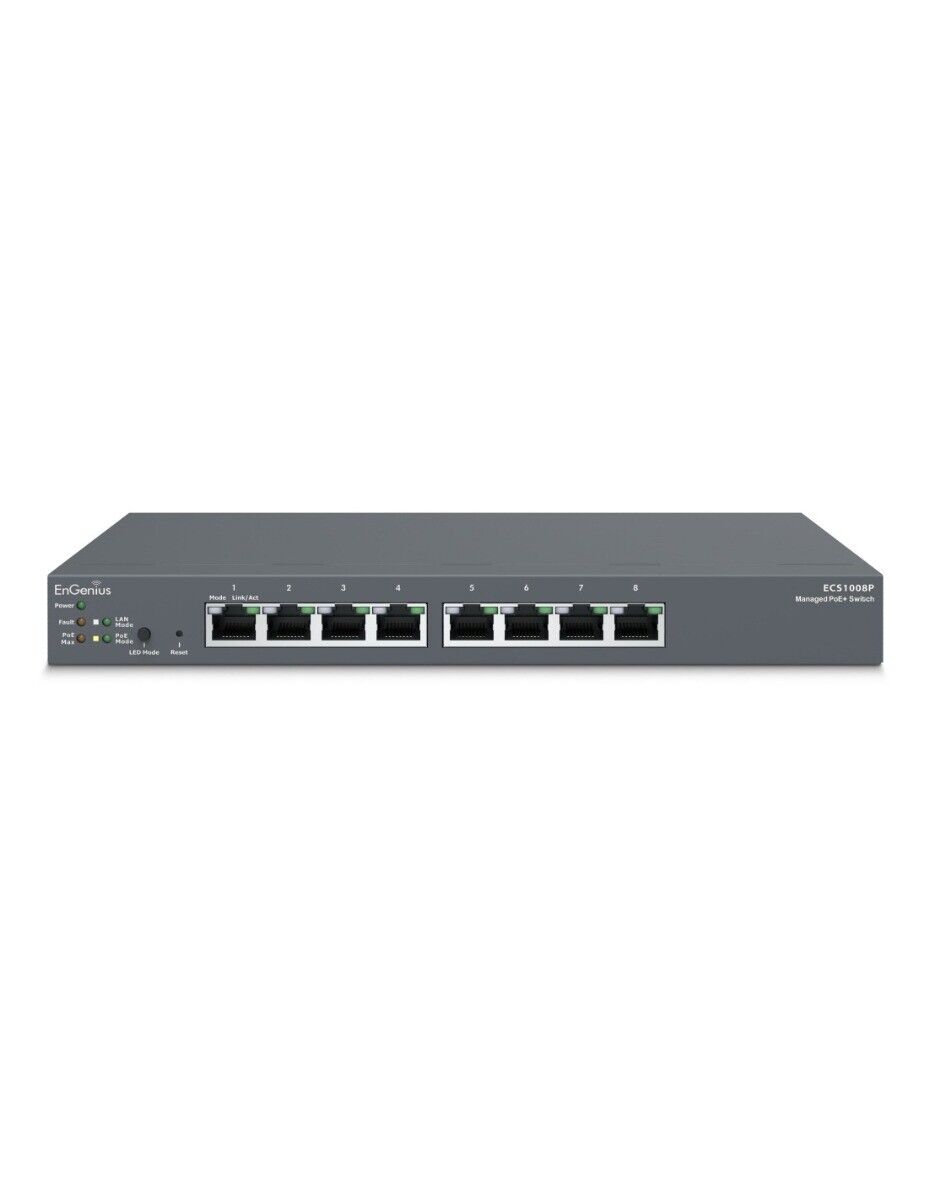 Switch Gestionable 8 Porte Poe 1Gb Di EnGenius