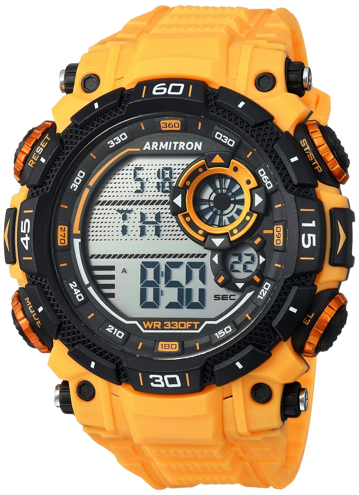 Armitron - Orologio sportivo da uomo, digitale, con cronografo, cinturino (Y9J)