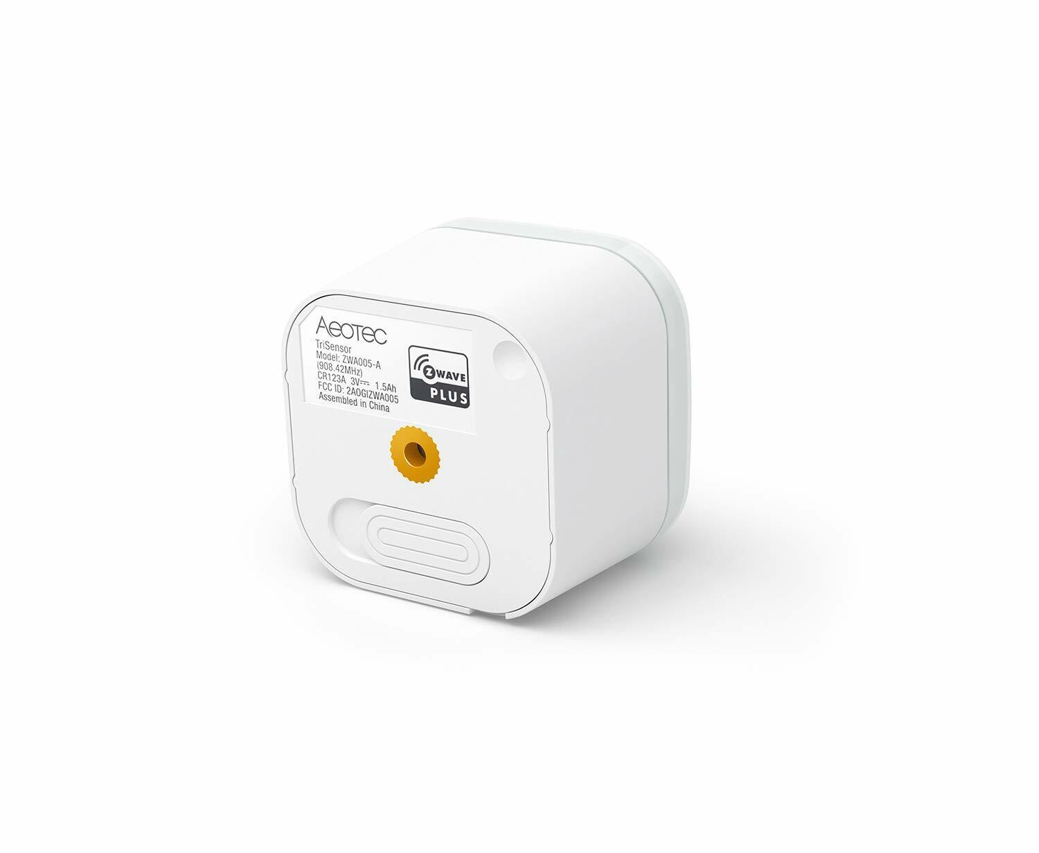 Aeotec ZWA005-C TriSensor, Z-Wave Plus S2 Movimento, Temperatura, Sensore di Luc