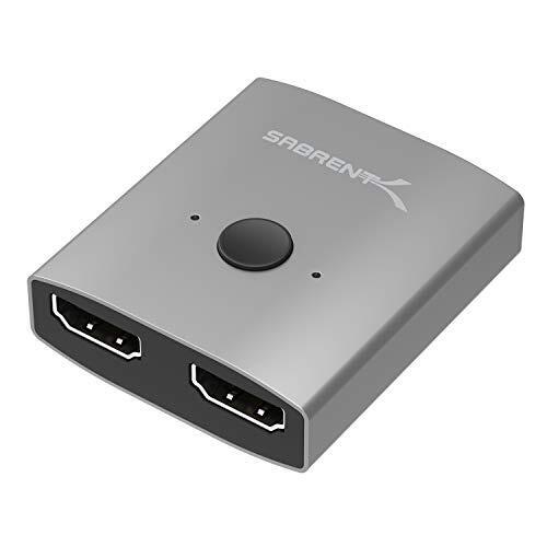 Sabrent Switch HDMI, Sdoppiatore HDMI, HDMI 1 ingresso 2 uscite, supporta (b2Q)