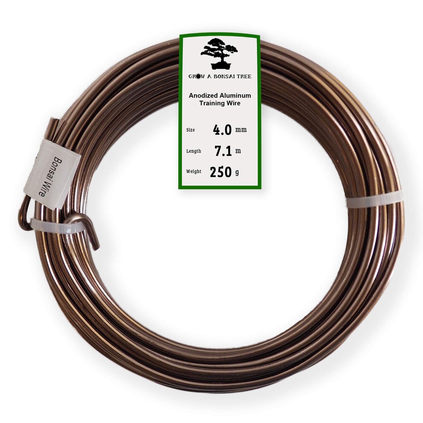 Grow A Bonsai Tree Alluminio anodizzato 4.0mm Bonsai Formazione Wire 250G (u6K)