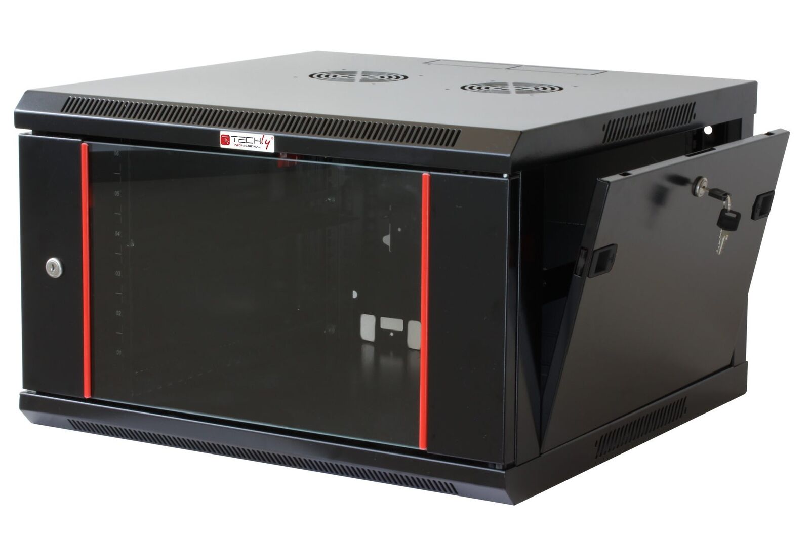 Techly Professional Armadio Rack 19'' a muro 12 unità sezione unica prof. 600mm
