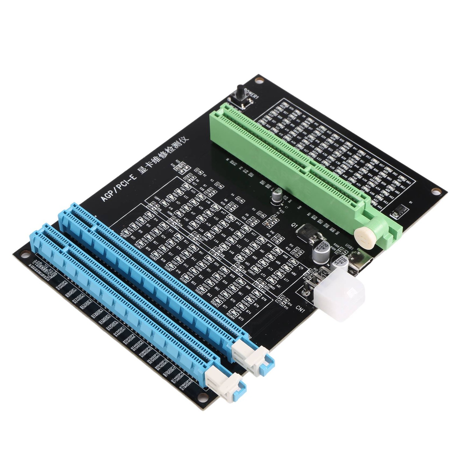 2X(AGP PCI-E X16 Dual-Purpose Socket Tester Display Image Video Card Checke6465