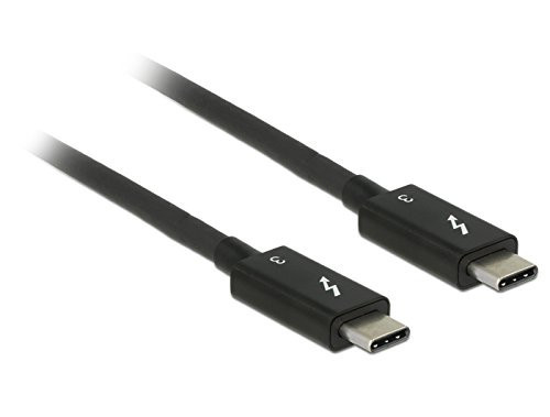 DeLock cable Thunderbolt 3 USB-C to male USB-C, black black Black 2m