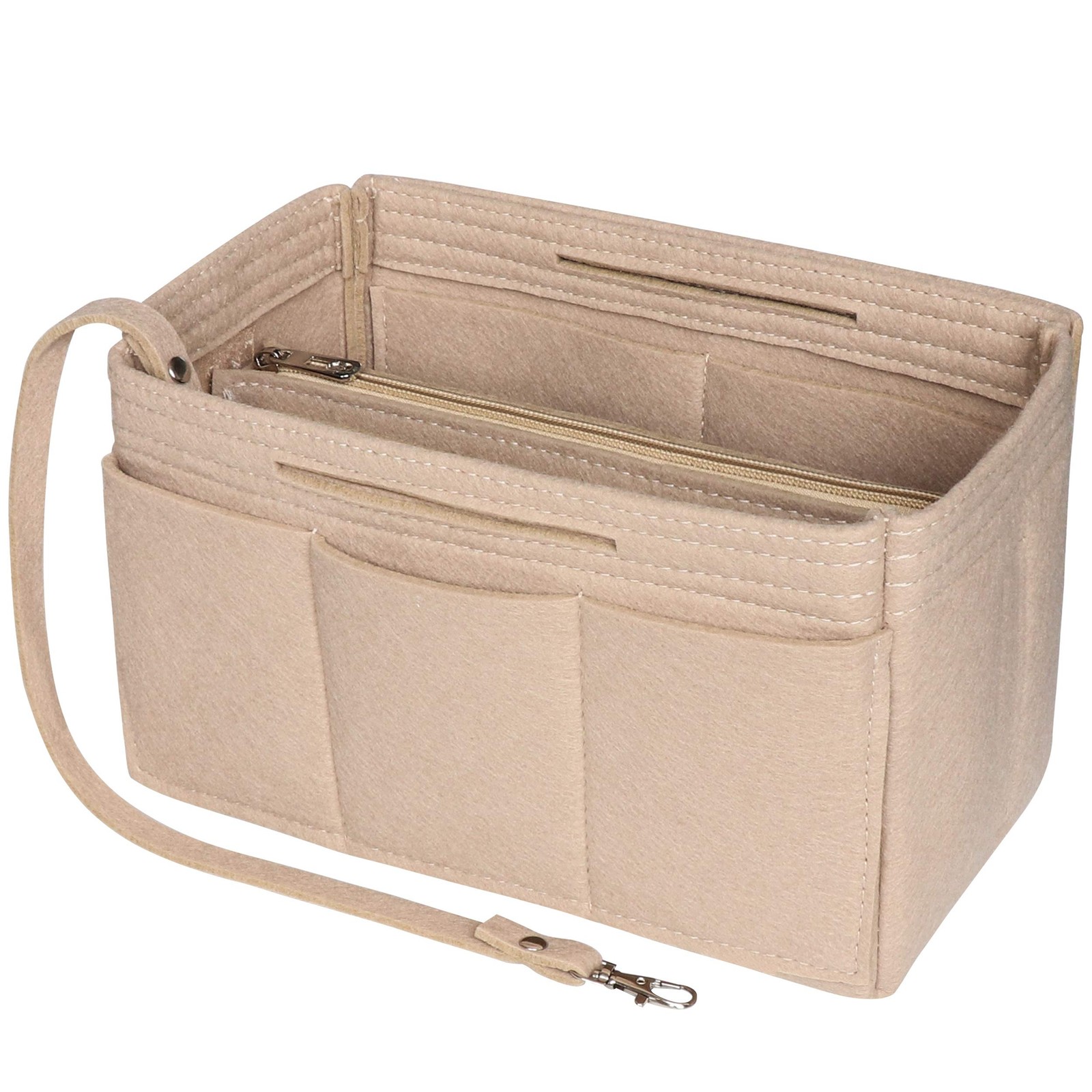 Soyizom Felt Tote Handbag Purse Organizer 2in1 Borsa Tote Insert Bag in (L5y)