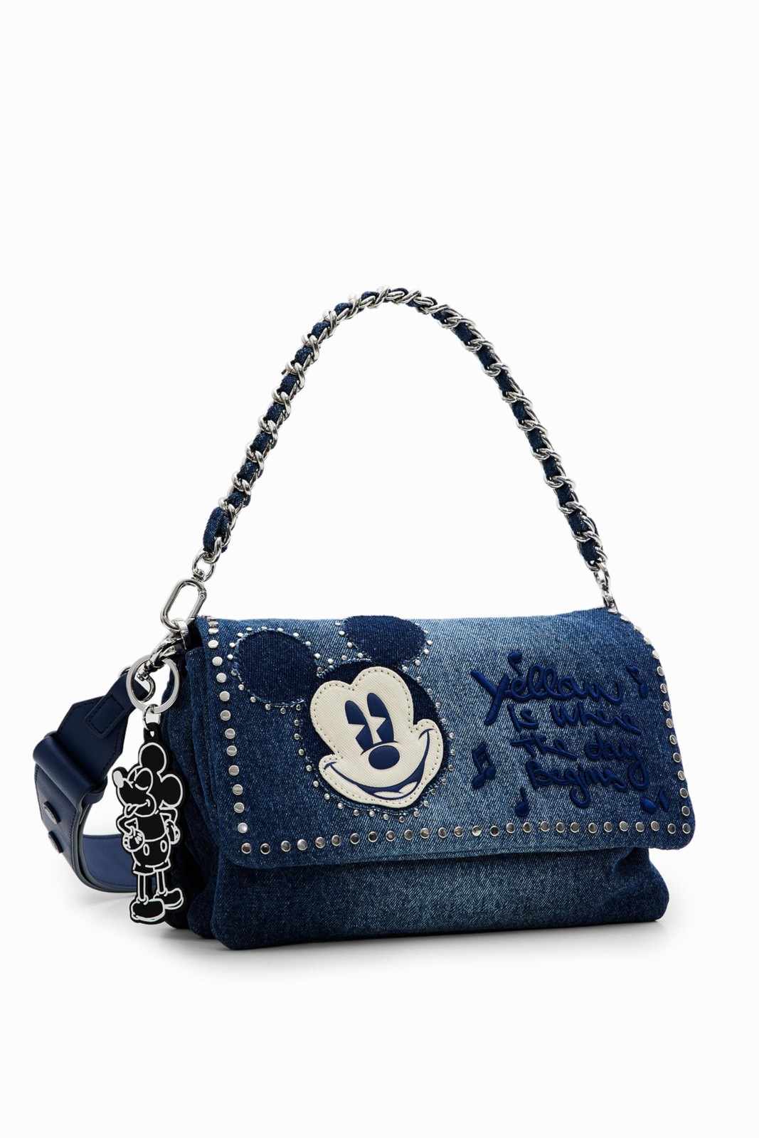 Desigual Mickey Ro, Accessories Denim Across Body Bag Donna, Blu, Taglia (w4x)