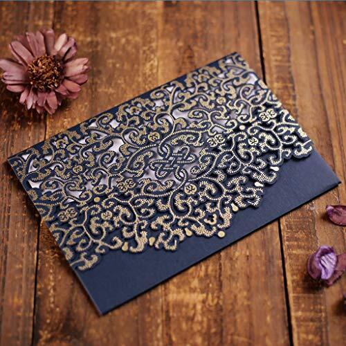 CYSKY Wedding Invitation Card Confezione da 50 biglietti invito al taglio (o2z)