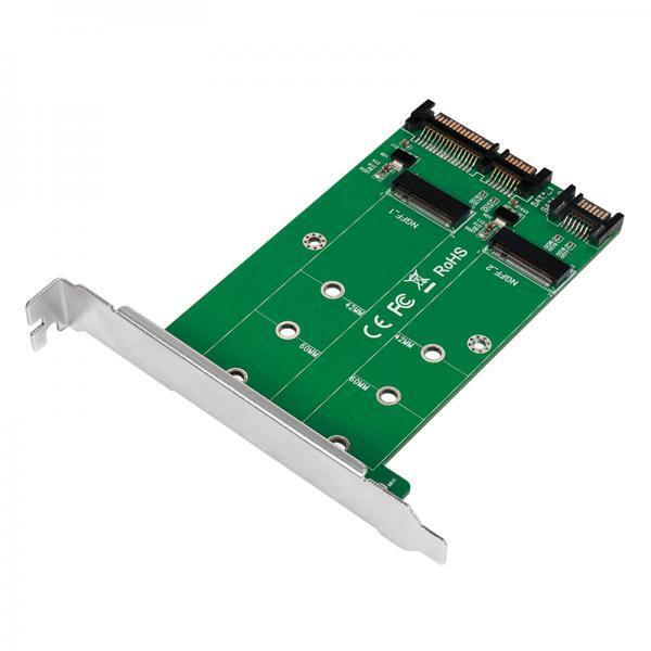 Logilink Adattatore 2x SATA SSU a 2x M.2 SATA