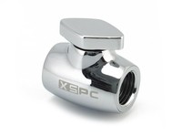 XSPC Absperrhahn con 2x IG 1/4 Zoll chrome Accessori 5060175587237