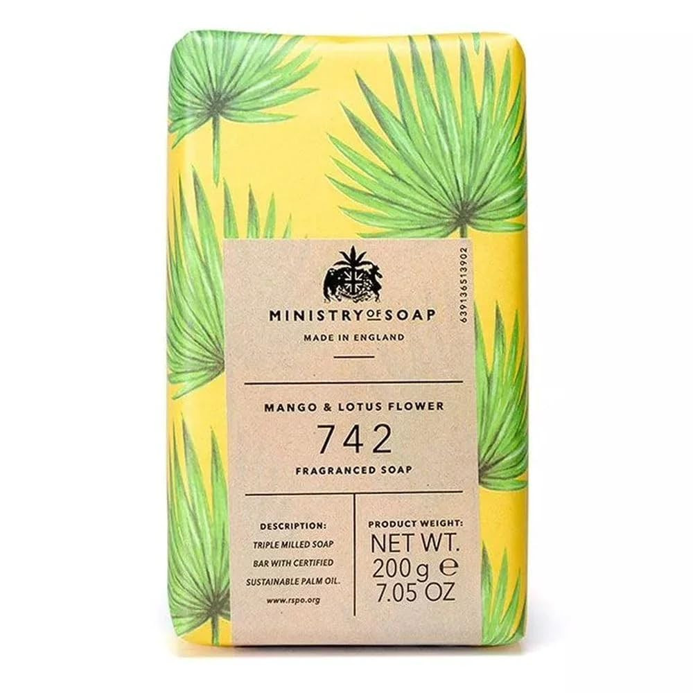 Ministry of Soap Natural Rainforest Wrapped Soap, Naturally Coloured, (t7K)
