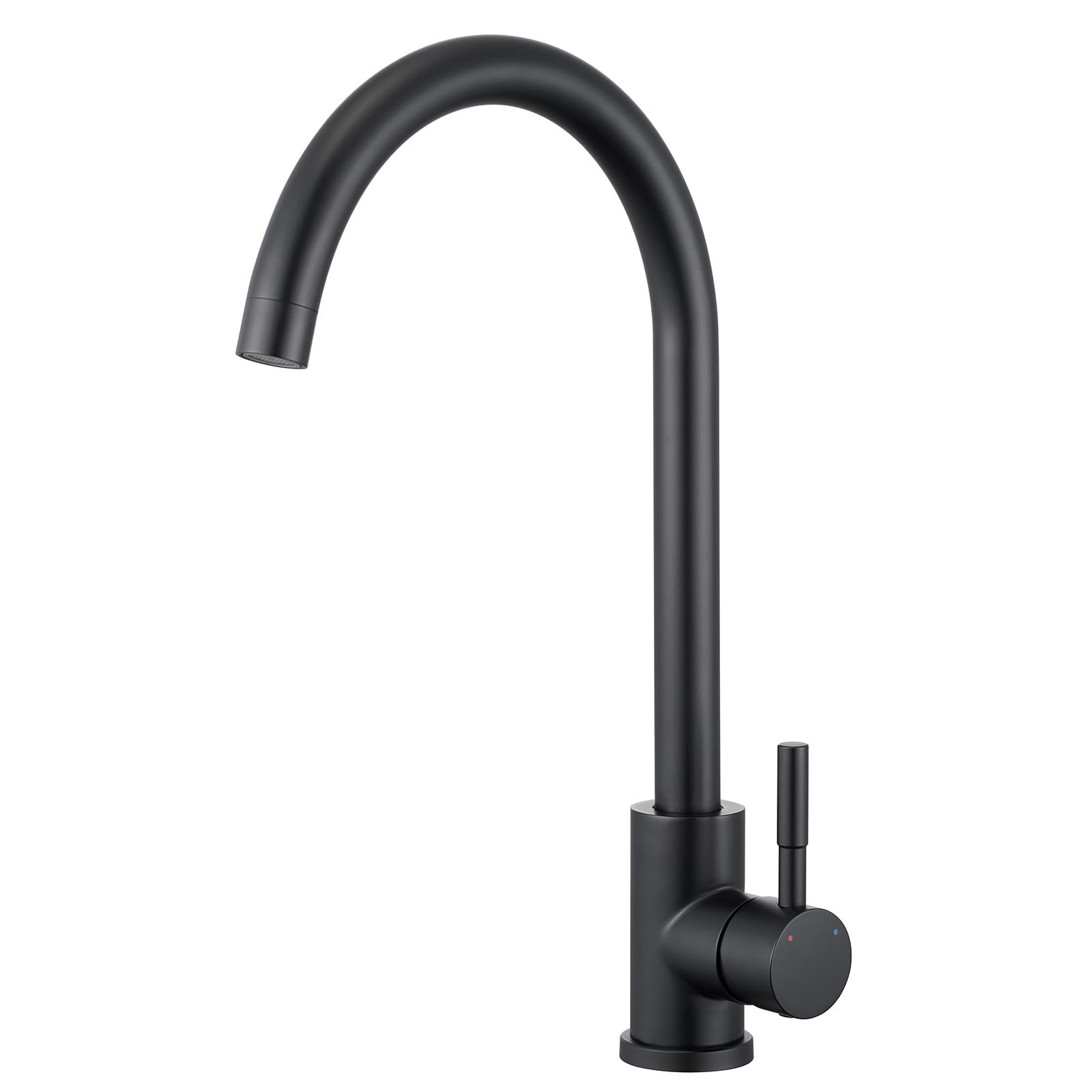 BONADE Rubinetto da cucina nero, rubinetto da cucina in acciaio inox, (m7H)