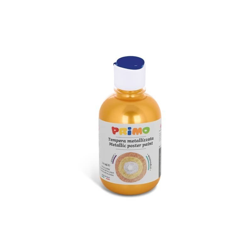Tempera pronta metallizzata Primo con tappo misuratore 300 ml oro 233TM300920