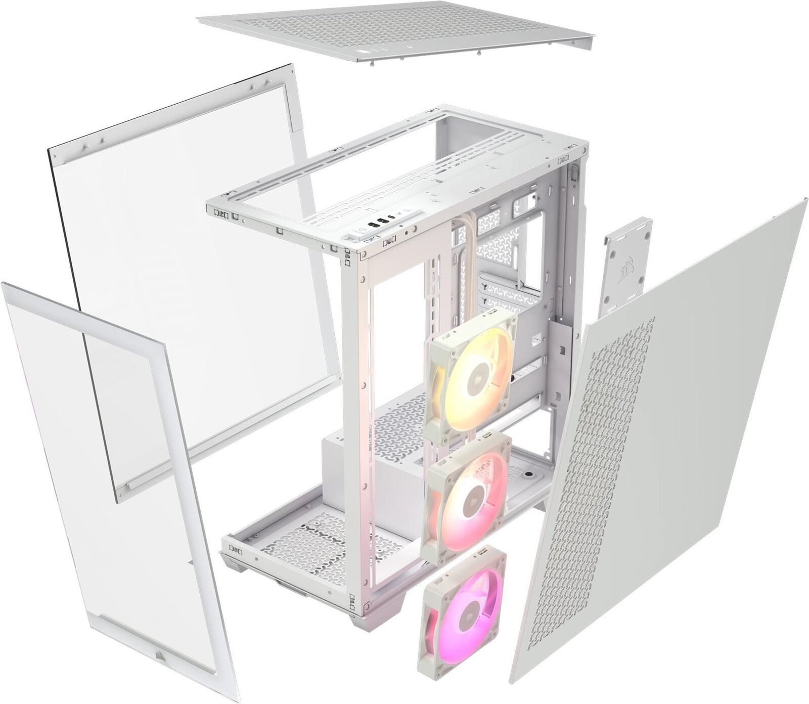 Corsair iCUE LINK 3500X RGB Midi Tower Bianco (Corsair iCUE LINK 3500X RGB Gamin