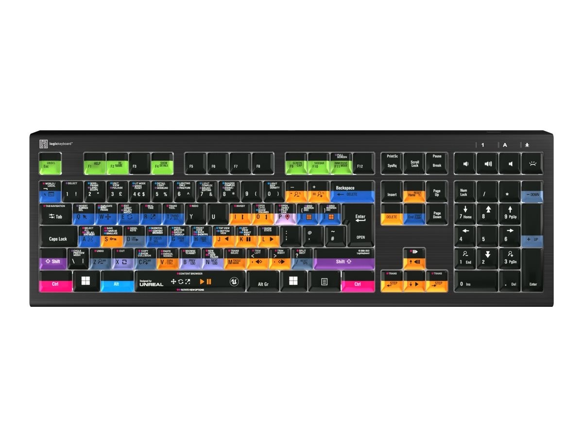 Logickeyboard Unreal Engine Astra 2 UK PC LKB-Unreal-A2PC-UK Tastiera QWERTY