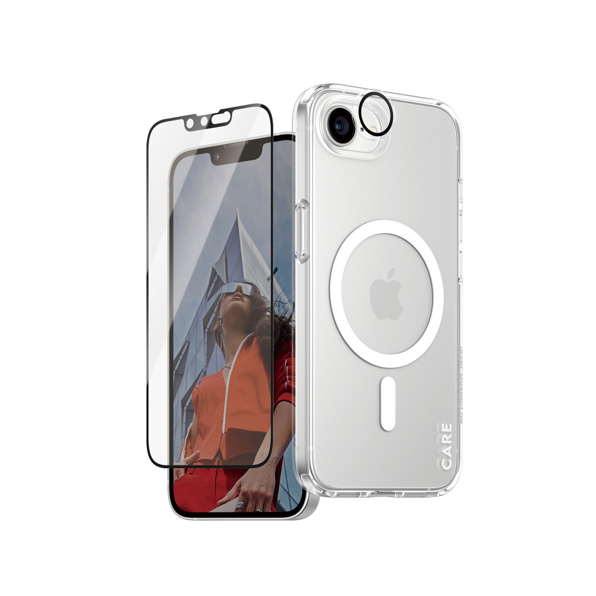 PanzerGlass CARE Flagship 3-in-1 Bundle iPhone SE (2025) Pellicola proteggischer
