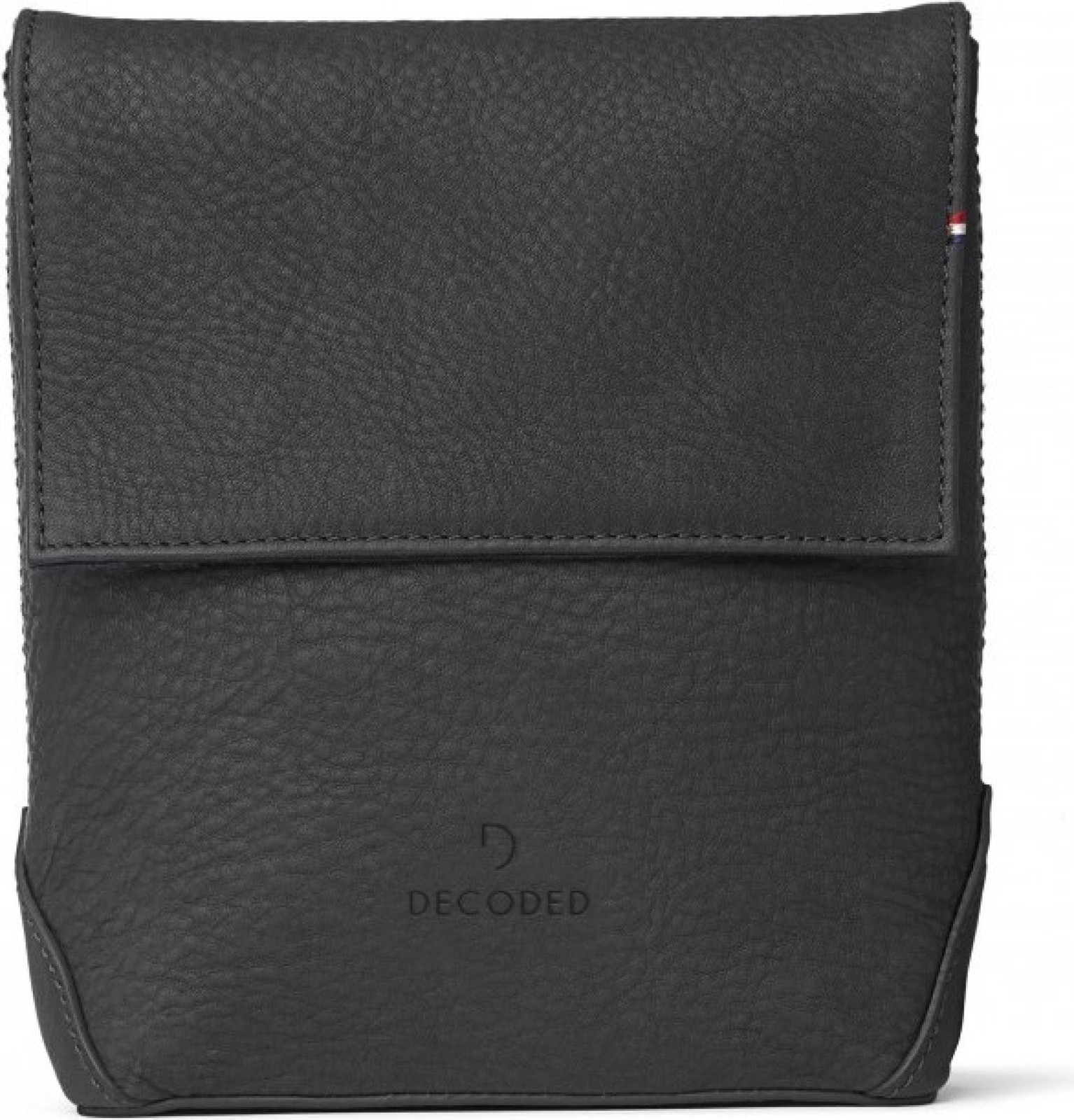 DECODED Sacca da viaggio in vera pelle per cuffie - Nero TRAVEL POUCH